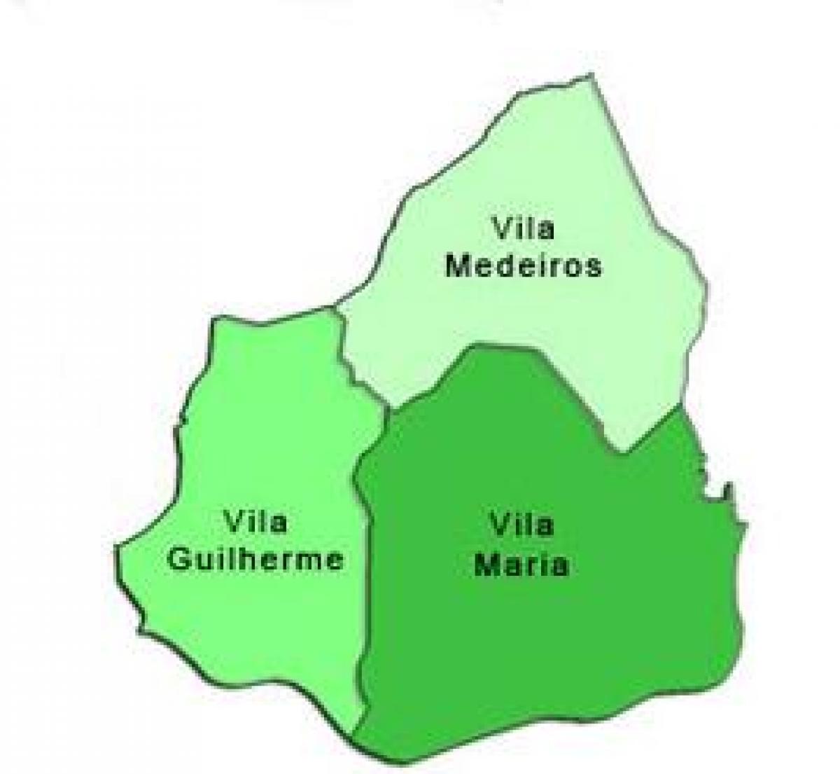 Карта Віла Марія суб-префектура