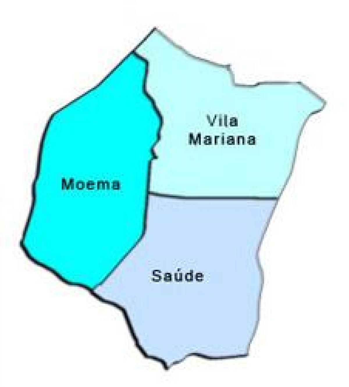 Карта Віла-Маріана супрефектур