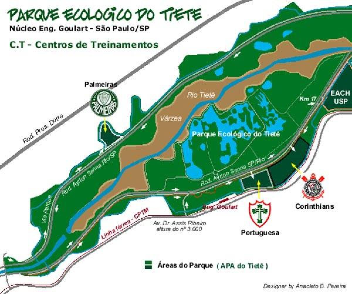 Карта Екологічний Парк Тиете