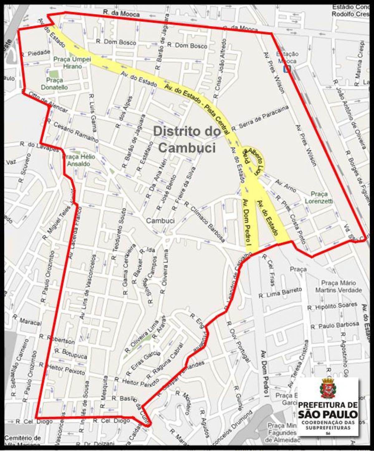 Карта Сан-Паулу Камбуси