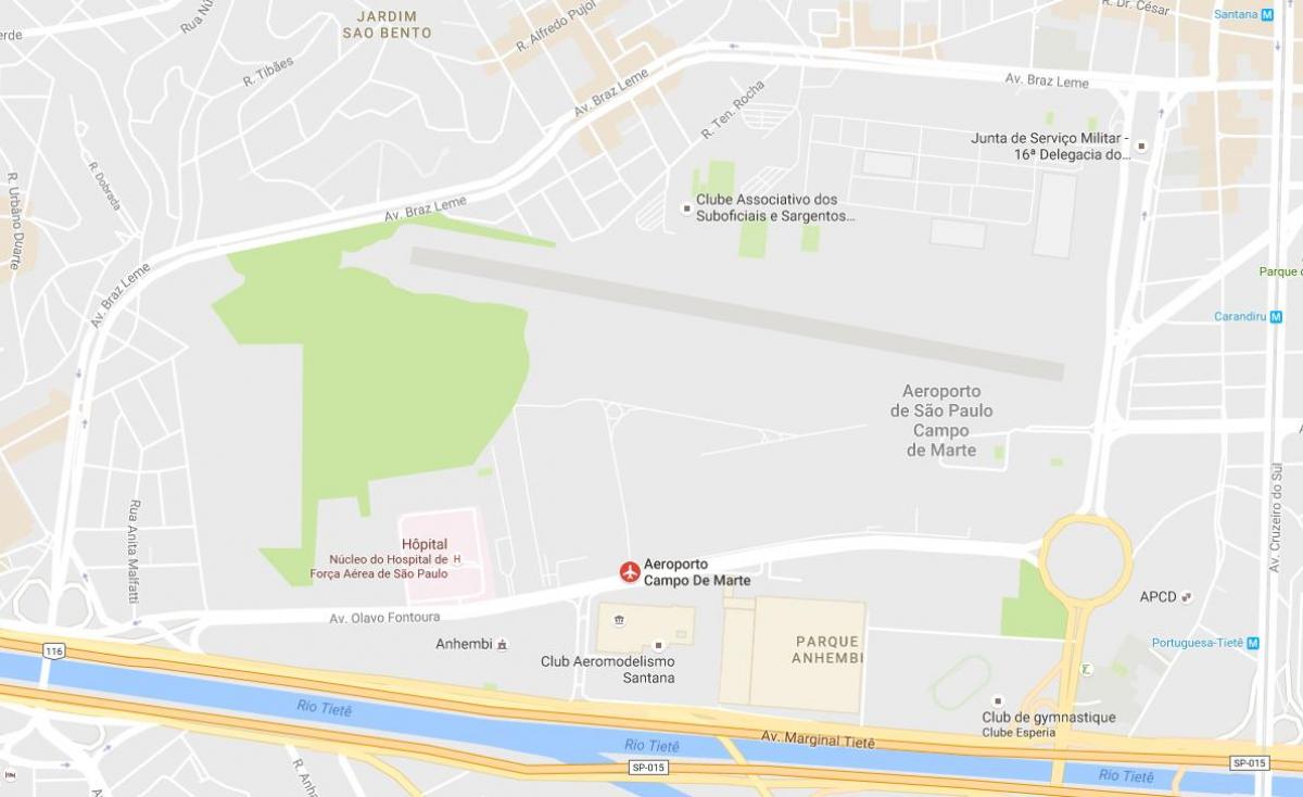 Карта аеропорту Кампо-де-березні