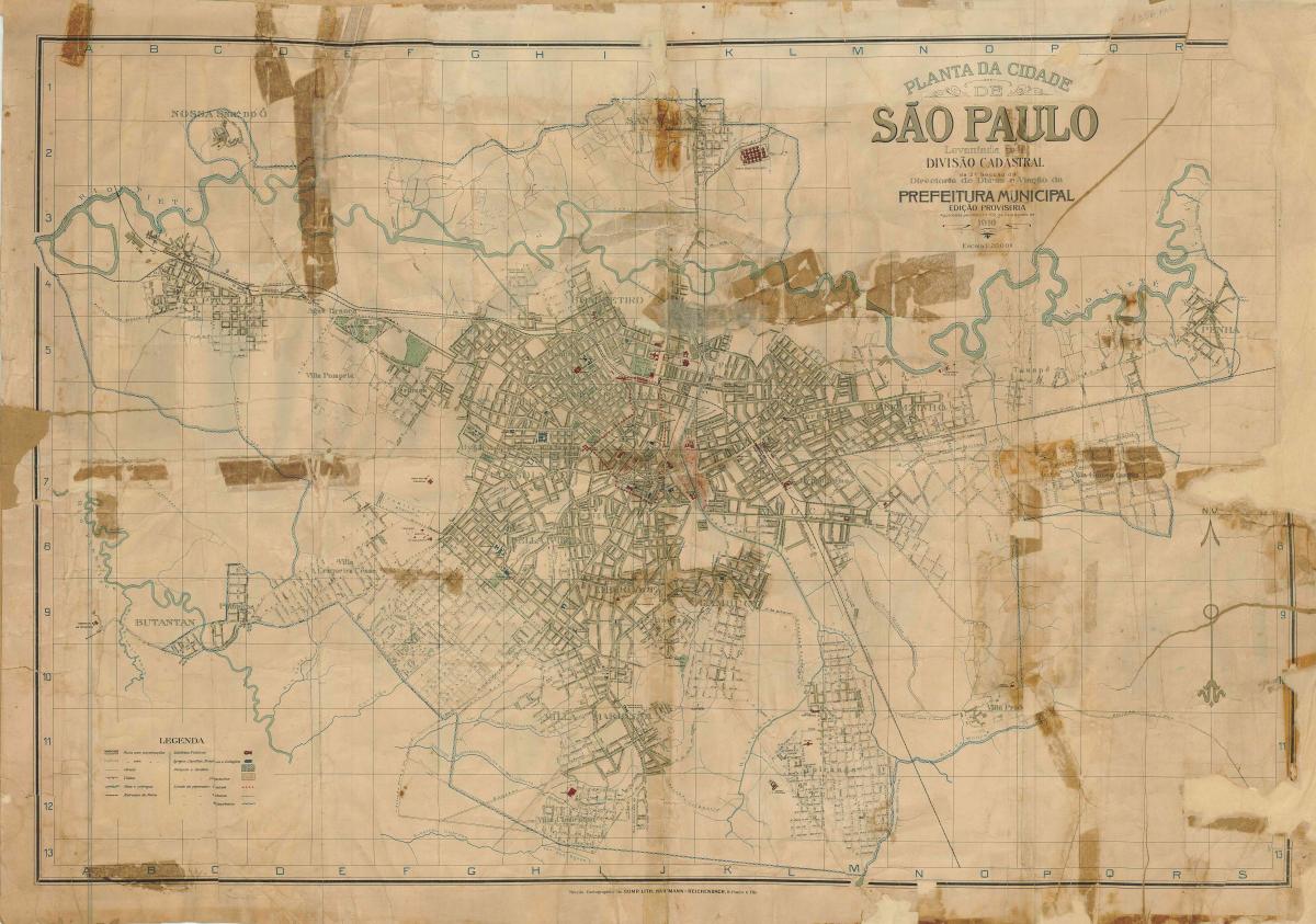 Карта колишній Сан - Паулу - 1916