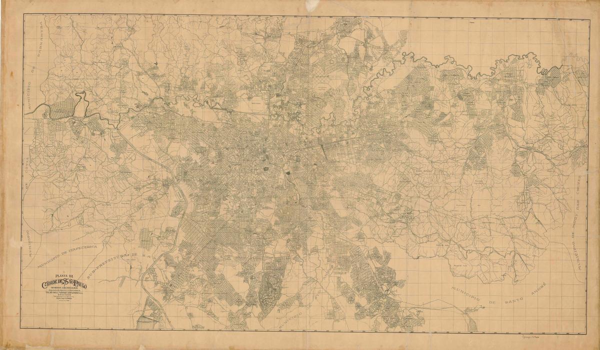 Карта колишній Сан - Паулу - 1943