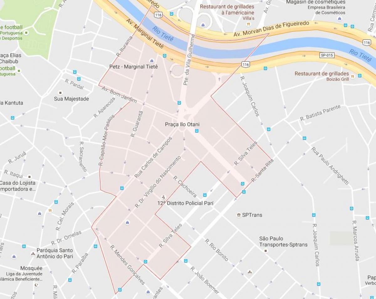 Карта Парі-Сан-Паулу