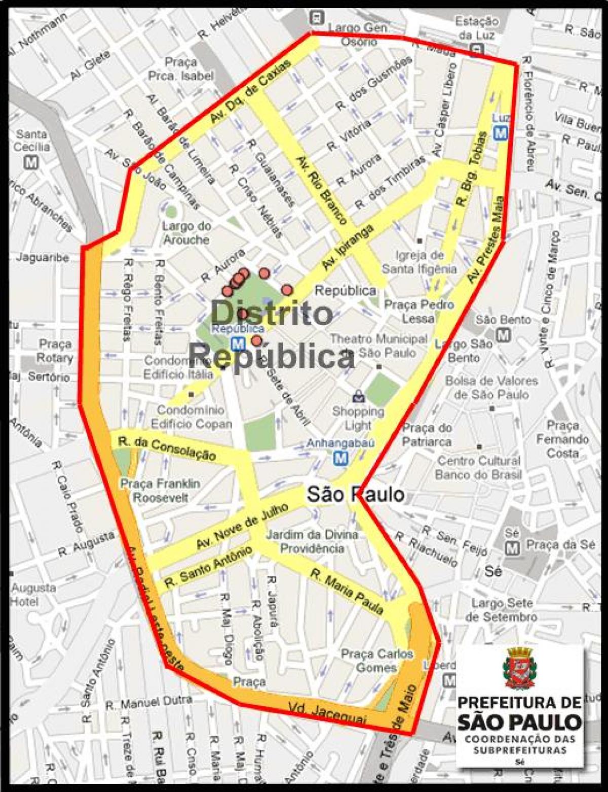 Карта Републіка Сан-Паулу