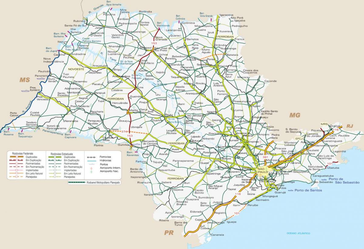 Карта СП транспорту