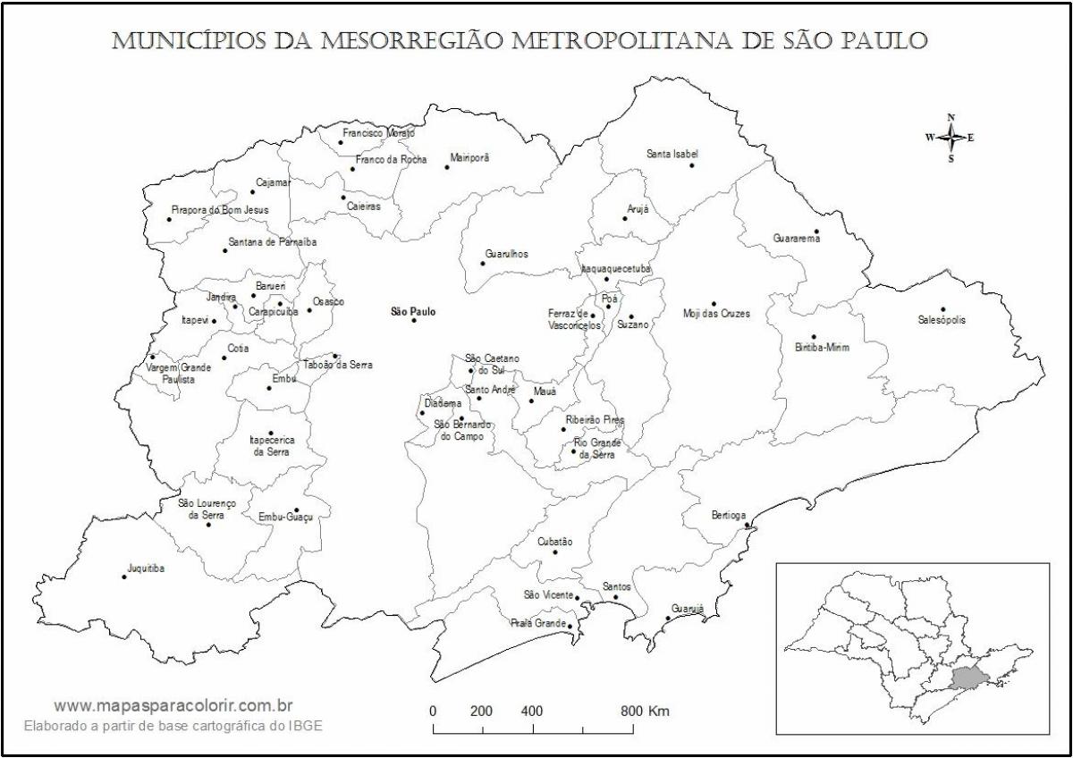 Карта Сан-Паулу діви