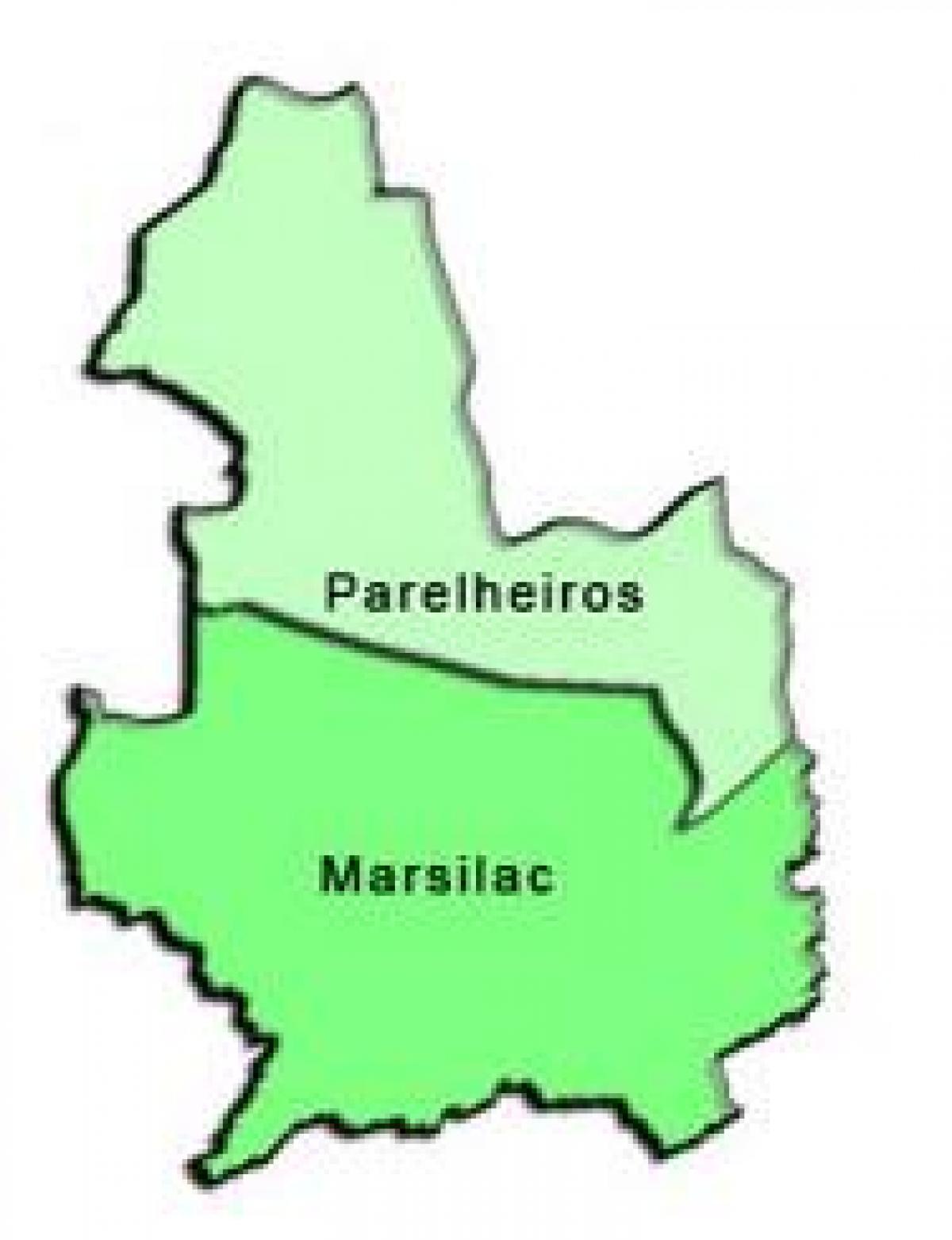Карта супрефектур Parelheiros