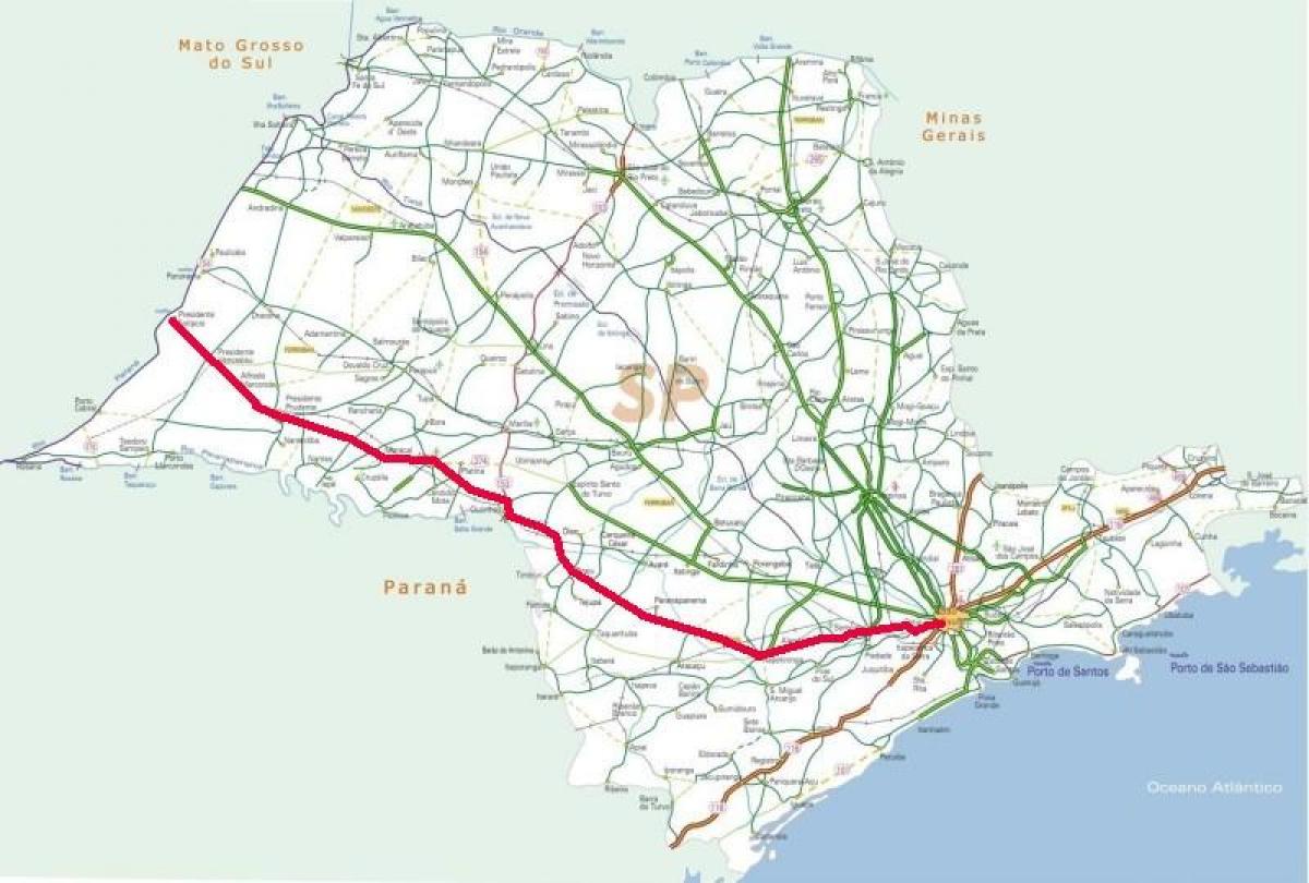Карта шосе Рапозо Таварес - СП 270