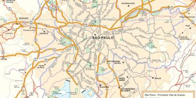 Карта Сан-Паулу аеропортів