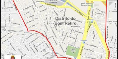 Карта Ретіро Бом-Сан-Паулу