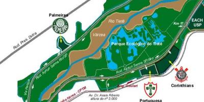 Карта Екологічний Парк Тиете