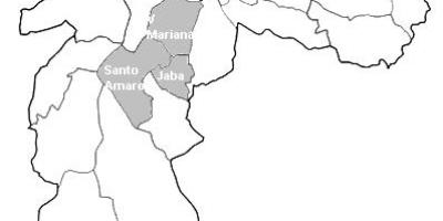 Карта зони Центро-Сул-Сан-Паулу