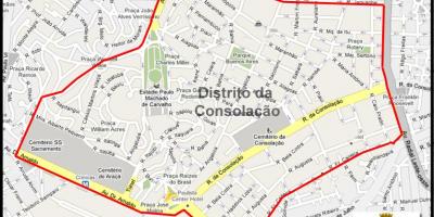 Карта Консоласан Сан-Паулу