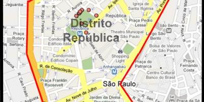 Карта Републіка Сан-Паулу