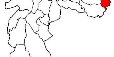 Карта район Сідаде Тирадентесе