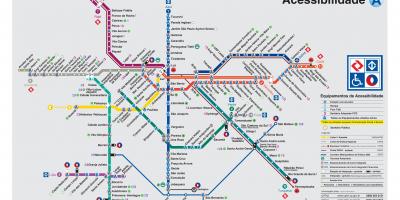 Карта транспорту Сан-Паулу - інвалідів