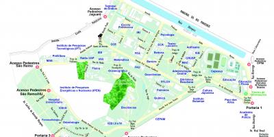 Карта університету Сан-Паулу - УСП