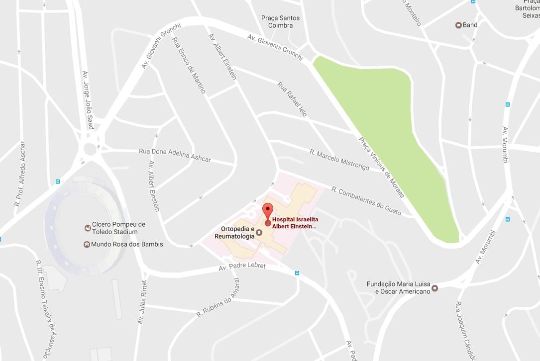 Карта Єврейської лікарні Альберт Ейнштейн
