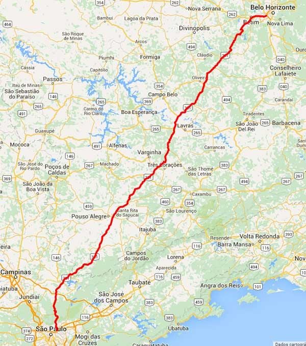 Карта автомагістралі Фернан Діас - кімн. 381
