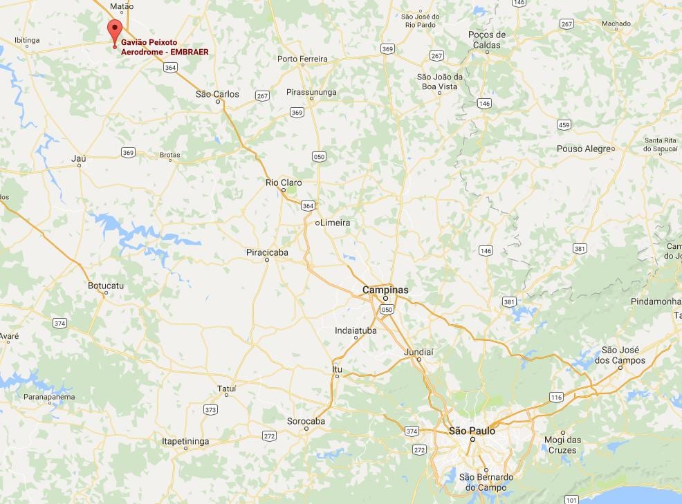 Карта аеродром Gavião Пейшоту