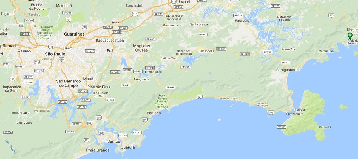 Карта пляжу Переке-Мірін