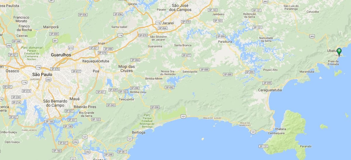 Карта пляжу Теноріо