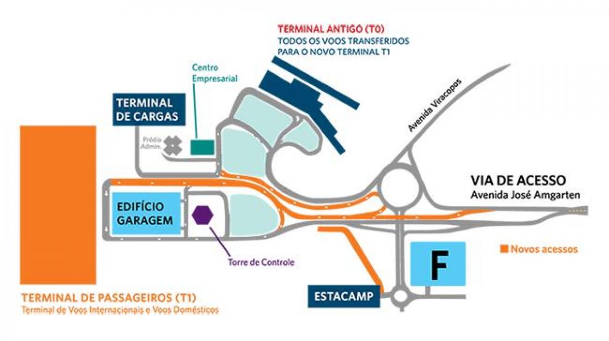 Карта міжнародного аеропорту Виракопус