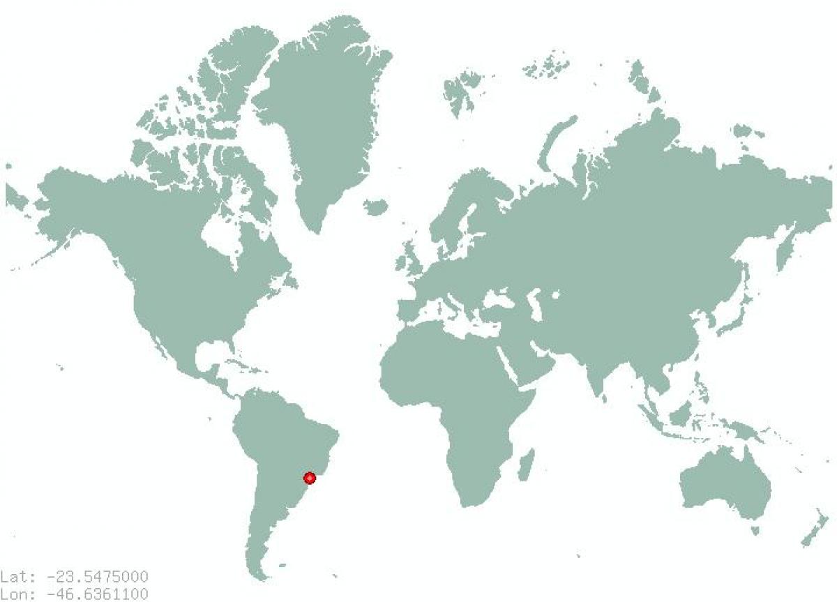 Карта Сан-Паулу в світі
