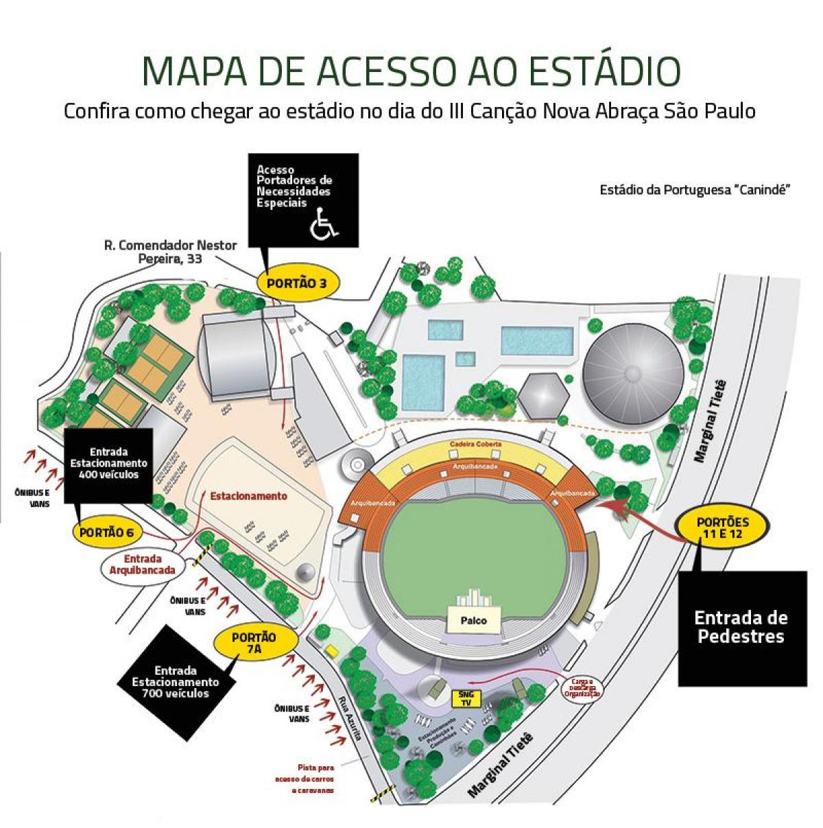 Карта Canindé стадіон