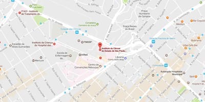 Карта Інституту раку в Сан-Паулу