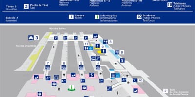 Карта автовокзал Жабакара - верхній поверх