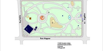Карта Буенос-Айрес, Сан-Паулу парк