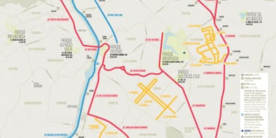 Карта велосипедної доріжки Сан-Паулу