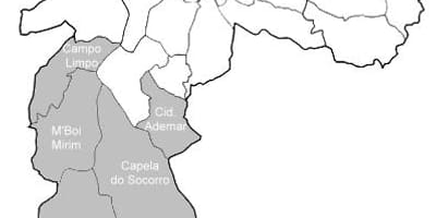 Карта зони-Суль-Сан-Паулу