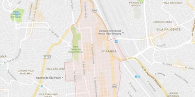 Карта Ипиранга-Сан-Паулу
