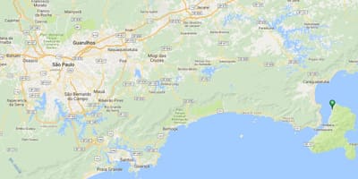 Карта пляжу Garapocaia