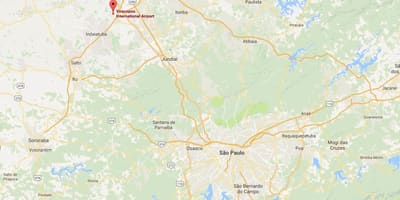 Карта Міжнародний аеропорт Кампінас