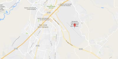 Карта Міжнародний аеропорт Сан-Жозе-дус-кампус
