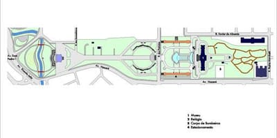 Карта Индепенденсии парку Сан-Паулу