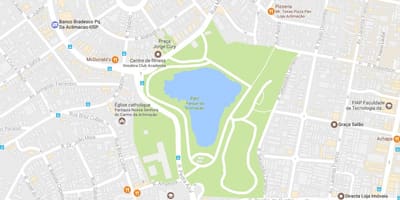 Карта парк акліматизації Сан-Паулу