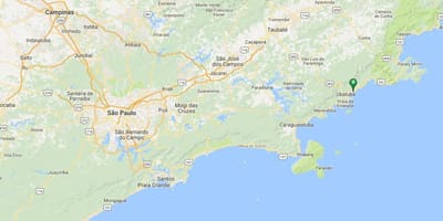 Карта пляж Вермелья-ДУ-Норті