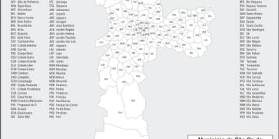 Карта районів Сан-Паулу
