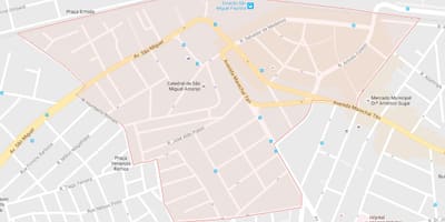Карта Сан-Мігель-Пауліста-Сан-Паулу