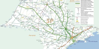 Карта автомобільних доріг Сан-Паулу