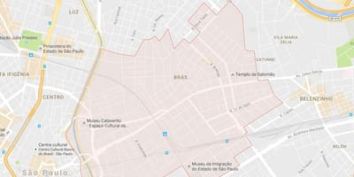 Карта Сан-Браш-Паулу