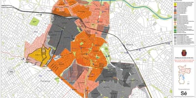 Карта се Сан - Паулу - захоплення землі