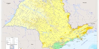 Карта Сан-Паулу полегшення