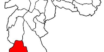 Карта супрефектур Parelheiros Сан-Паулу