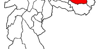 Карта супрефектур Итакера в Сан-Паулу